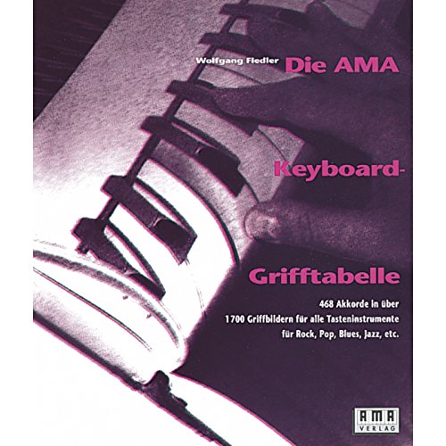 Die AMA-Keyboard-Grifftabelle: 468 Akkorde in über 1700 Griffbildern für alle Tasteninstrumente für Rock, Pop, Blues, Jazz, etc von Ama Verlag